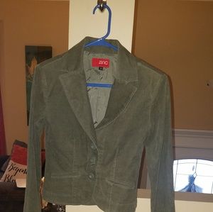 Green corduroy short jacket